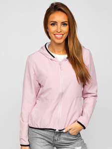 Світло-рожева жіноча демісезонна спортивна куртка Bolf HD141