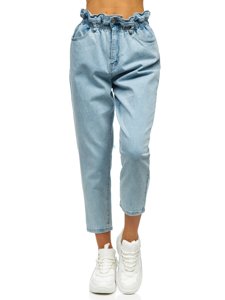 Сині жіночі джинси mom fit Bolf WL1758