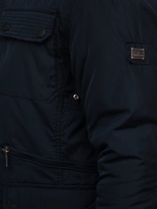 Темно-синя чоловіча демісезонна куртка Bolf 1668