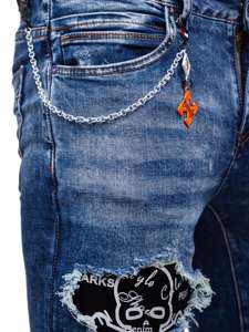 Темно-сині чоловічі джинси slim fit Bolf 85004S0
