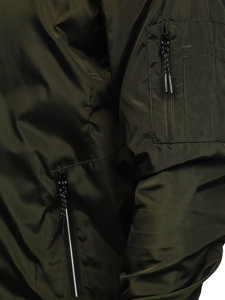 Хакі чоловіча демісезонна куртка Bolf W3908