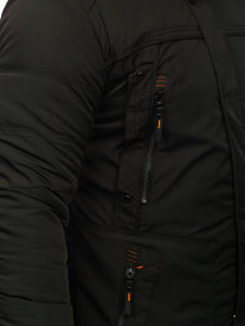Хакі чоловіча зимова куртка Bolf 2025