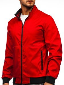 Червона демісезонна чоловіча куртка Bolf 6782