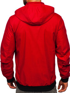 Червона чоловіча демісезонна куртка Bolf 7349