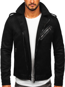 Чорна чоловіча демісезонна куртка 79M15501