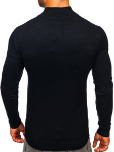 Чорний чоловічий светр кардиган Bolf YY07