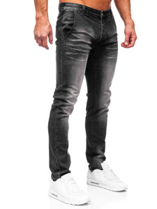 Чорні чоловічі джинси slim fit Bolf MP0091N