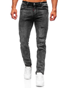 Чорні чоловічі джинсові штани regular fit Bolf K10010-2
