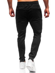 Чорні чоловічі штани джоггери Bolf B11119